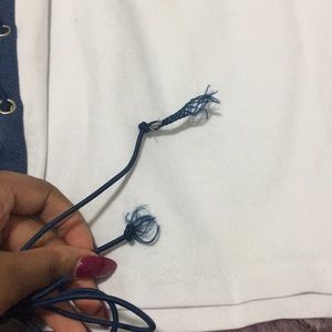 Fashion Nova Dresses - Fashion Nova lace up denim dress Fashion Nova Dresses - Fashion Nova lace up denim dress